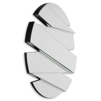 ADM - Miroir design moderne 'bandes' - Mirror Color - 80 x 80 x 5 cm 5