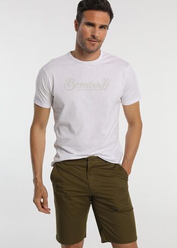T-shirts BENDORFF pour hommes en été 20 | 100% COTON | Blanc - 201/6
