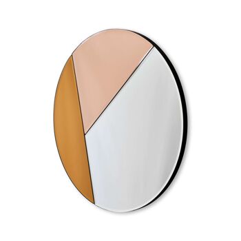 ADM - Miroir design moderne 'Trio de miroirs colorés' - Couleur Miroirs colorés - (50 x 50 x 2 cm) * 3pcs 5