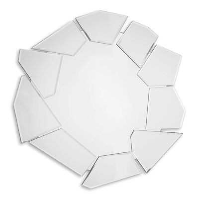 ADM - Moderner Designspiegel 'The Rocks' - Spiegelfarbe - 80 x 80 x 2 cm