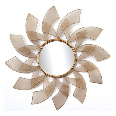 ADM - Espejo de diseño moderno 'Sole' - Color cobre - 85 x 85 x 4 cm