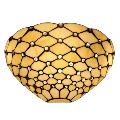 ADM - Wall lamp 'Applique with gems' - Yellow color - 17 x 35 x 17 cm