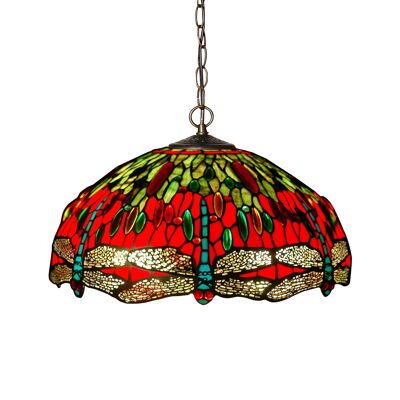 ADM - Lámpara de araña 'Dragonfly chandelier' - Color rojo - 90 x Ø42 cm