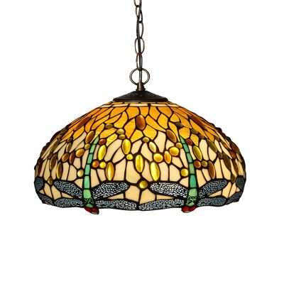 ADM - Lámpara de araña 'Dragonfly chandelier' - Color amarillo - 90 x Ø41 cm