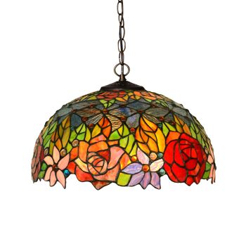 ADM - Lustre 'Floral Chandelier' - Couleur Multicolore - 90 x Ø41 cm 4