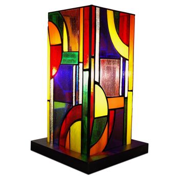 ADM - Lampe de chevet 'Abat-Jour Kandinsky colonne' - Multicolore - 30 x 18 x 18 cm 6