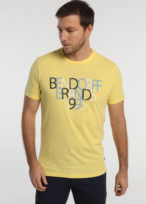 BENDORFF T-shirts for Mens in Summer 20 | 90% COTTON 10% VISCOSE | Yellow