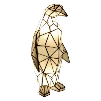 ADM - Lampe de chevet 'Pingouin à facettes' - Couleur jaune - 50 x 23 x 20 cm 6