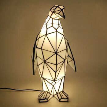 ADM - Lampe de chevet 'Pingouin à facettes' - Couleur jaune - 50 x 23 x 20 cm 7