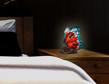 ADM - Lampe de chevet 'Papillon' - Couleur multicolore - 21 x 21 x 15 cm 5