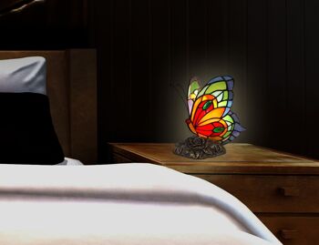 ADM - Lampe de chevet 'Papillon' - Couleur multicolore - 22,5 x 18,5 x 16 cm 5