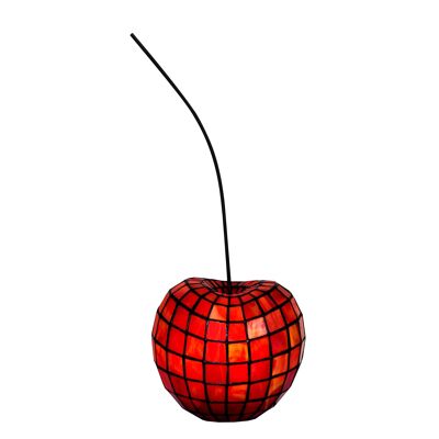 ADM - Lampada da comodino 'Ciliegia' - Colore Rosso - 55 x 18 x 22 cm