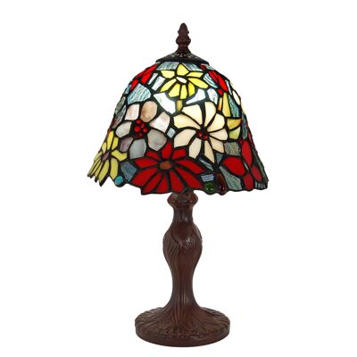 ADM - 'Abat-Jour Floral' Nachttischlampe - Mehrfarbig - 35 x Ø22 cm