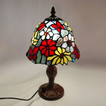 ADM - Lampe de chevet 'Abat-Jour Floral' - Couleur multicolore - 35 x Ø22 cm 2