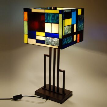 ADM - Lampe à poser 'Lampe multicolore paysage' - Couleur multicolore - 60 x 28 x 28 cm 7