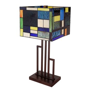 ADM - Lampe à poser 'Lampe multicolore paysage' - Couleur multicolore - 60 x 28 x 28 cm 3