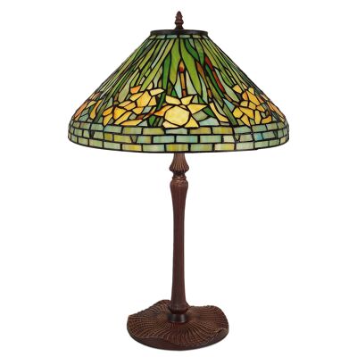 ADM - Lampada da tavolo 'Lampada Iris' - Colore Verde - 61 x Ø40 cm