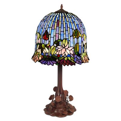 ADM - Lampe de table 'Lotus Lamp' - Couleur violet - 76 x Ø40 cm