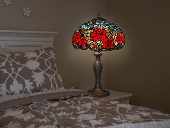 ADM - Lampe à poser 'Floral lamp' - Couleur rouge - 60 x Ø37 cm 7