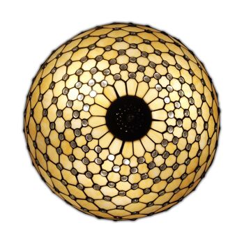 ADM - Lampe à poser 'Lampe sculpture avec gemmes' - Couleur jaune - 85 x Ø54 cm 6