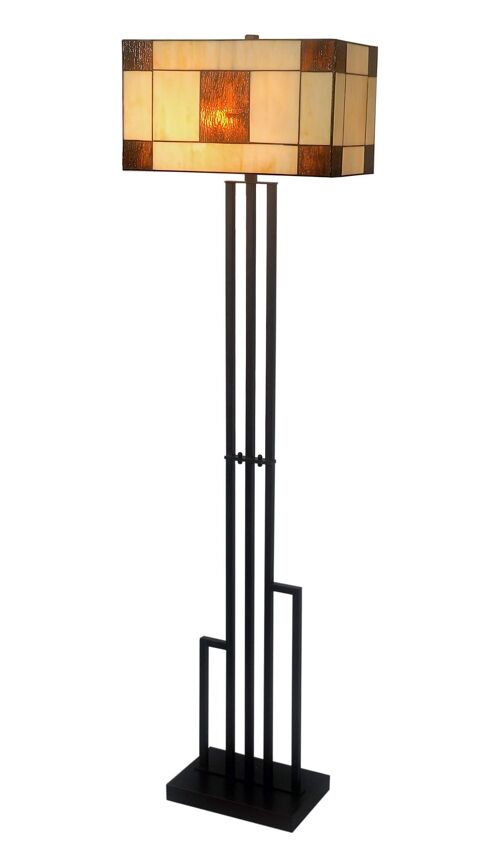 ADM - Lampada da terra 'Piantana Square Composition' - Colore Giallo - 160 x 44 x 26 cm