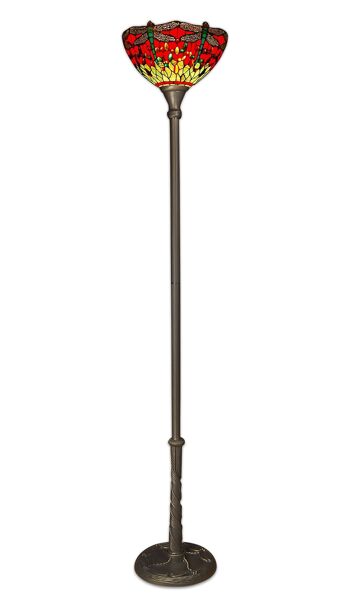 ADM - Lampadaire 'Lampadaire libellule' - Coloris rouge - 181 x Ø33 cm 1