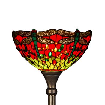 ADM - Lampadaire 'Lampadaire libellule' - Coloris rouge - 181 x Ø33 cm 3