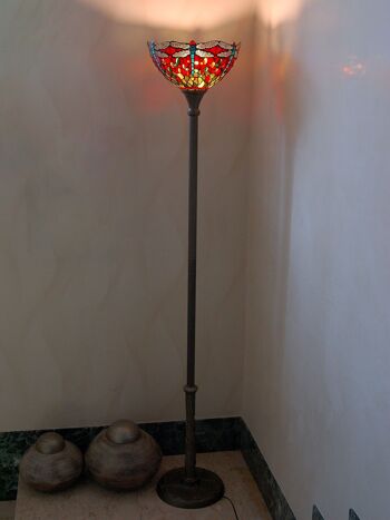 ADM - Lampadaire 'Lampadaire libellule' - Coloris rouge - 181 x Ø33 cm 4