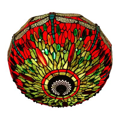 ADM - Ceiling lamp 'Dragonfly ceiling lamp' - Red color - 27 x Ø41 cm