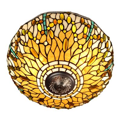 ADM - Ceiling lamp 'Dragonfly ceiling lamp' - Yellow colour - 27 x Ø41 cm