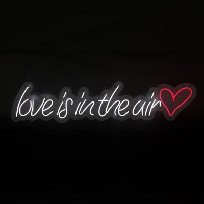 ADM - 'Love is in the air' led signs - White color - 20 x 100 x 2 cm
