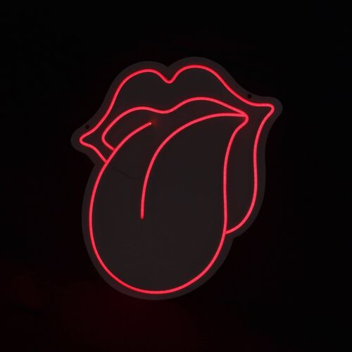 ADM - Insegne led 'Rolling Stones' - Colore Rosso - 50 x 45 x 2 cm