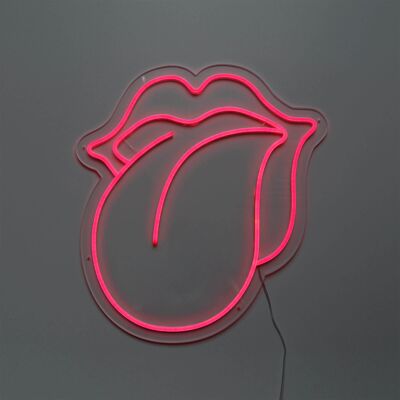 ADM - Led Signs 'Rolling Stones' - Red Color - 50 x 45 x 2 cm