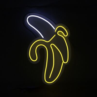 ADM - Panneaux led 'Banane' - Couleur jaune - 50 x 34 x 2 cm