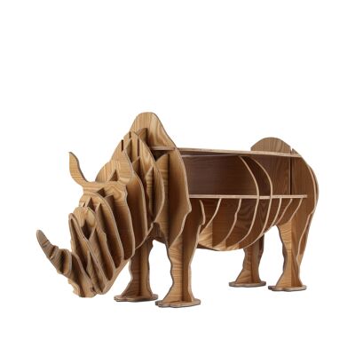 ADM - Mobile Puzzle 'Rinoceronte' - Colore Legno - 55 x 112 x 40 cm