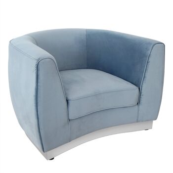 ADM - Fauteuil 'Aurora Luxury Series' - Couleur Bleu Clair - 75 x 108 x 85 cm 1
