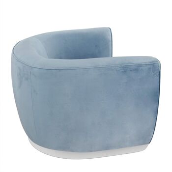 ADM - Fauteuil 'Aurora Luxury Series' - Couleur Bleu Clair - 75 x 108 x 85 cm 2