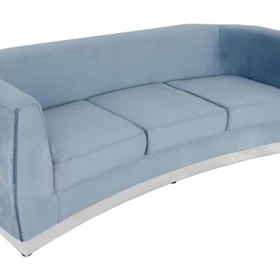 ADM - Sofá 'Aurora Luxury Series' - Color Azul Claro - 75 x 230 x 85 cm