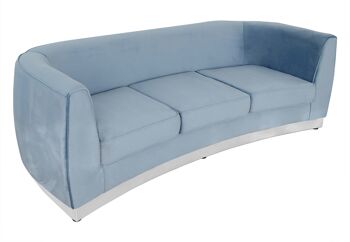 ADM - Canapé 'Aurora Luxury Series' - Couleur Bleu Clair - 75 x 230 x 85 cm 1