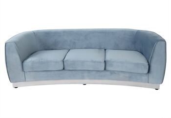 ADM - Canapé 'Aurora Luxury Series' - Couleur Bleu Clair - 75 x 230 x 85 cm 2