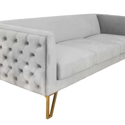 ADM - 'New Chester Luxury Series' Sofa - Graue Farbe - 76 x 225 x 84 cm