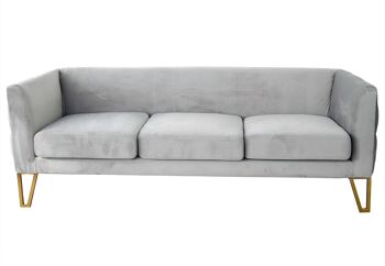 ADM - Canapé 'New Chester Luxury Series' - Couleur Gris - 76 x 225 x 84 cm 2