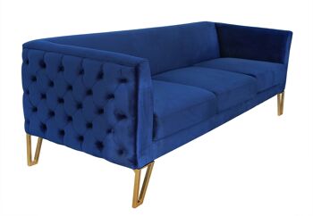ADM - Canapé 'New Chester Luxury Series' - Couleur bleu - 76 x 225 x 84 cm 1