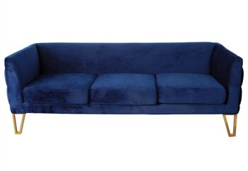 ADM - Canapé 'New Chester Luxury Series' - Couleur bleu - 76 x 225 x 84 cm 2