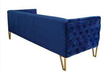 ADM - Canapé 'New Chester Luxury Series' - Couleur bleu - 76 x 225 x 84 cm 3