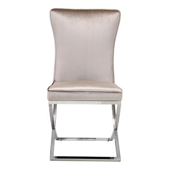 ADM - Chaises de Salle à Manger 'New Chester Luxury Series' - Couleur Beige - (100 x 53 x 60 cm) * 2pcs 10