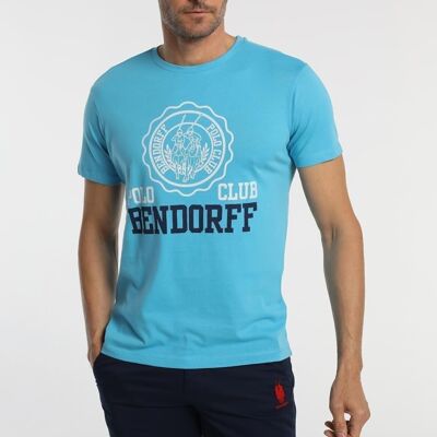 T-shirts BENDORFF pour hommes en été 20 | 100% COTON | Bleu - 263