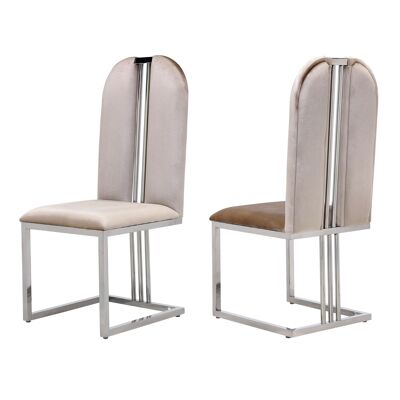ADM - 'New Greece Luxury Series' Dining Chairs - Beige Color - (103 x 42 x 52 cm) * 2pcs