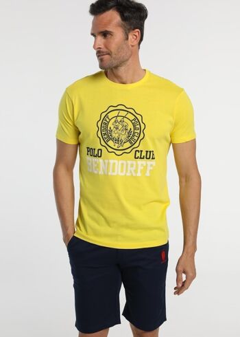 T-shirts BENDORFF pour hommes en été 20 | 100% COTON | Jaune
