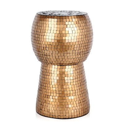 ADM - 'Champagne Cork' Hocker - Goldfarbe2 - 47 x 28 x 28 cm